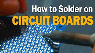 How to Solder on Circuit Boards [upl. by Assile]