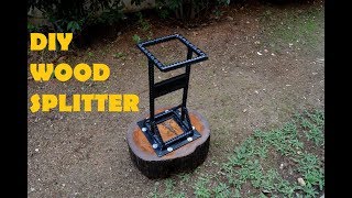 DIY Kindling Cracker  Log Splitter from Rebar [upl. by Eirol]