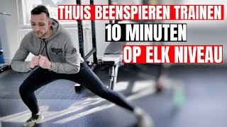 THUIS BEENSPIEREN TRAINEN 10 MINUTEN OP ELK NIVEAU [upl. by Keeler]