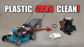 How to Clean a Plastic Briggs amp Stratton Carburetor [upl. by Suissac632]