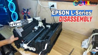 How to Disassemble Epson L210 L220 L350 L360 L380 Full Tutorial  INKfinite [upl. by Babcock172]