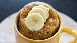 Banana Bread Mug Cake Recipe  5 MINUTES ONLY [upl. by Akcirred832]