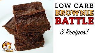 Low Carb BROWNIE BATTLE  The BEST Keto Brownies Recipe  Lowcarb Chocolate Brownies [upl. by Cirde351]