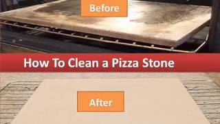 How To Clean A Pizza Stone Cleaning Your Stone By Hand [upl. by Stets]