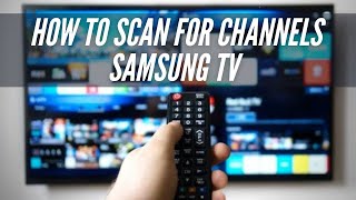 How To Scan for Channels on Samsung TV [upl. by Latoyia565]