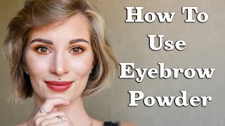 How to Use Eyebrow Powder [upl. by Gerardo]