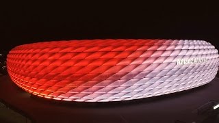 New Philips LED façade lighting at the Allianz Arena [upl. by Nirag]