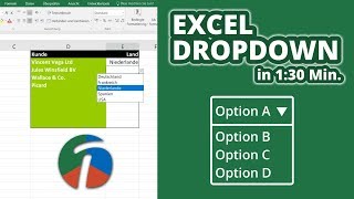 Excel Dropdown Liste erstellen in 130 Min [upl. by Ehlke]