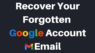 How To Recover Your Forgotten Google Account Email Address You Use To Sign In [upl. by Sirtaeb]