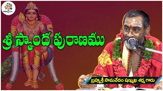 Skanda Puranam  స్కాంద పురాణం  బృహుత్ పురాణం  S Shanmukha Sarma  Devotional Tree [upl. by Lrat678]