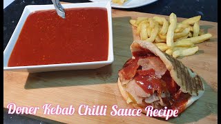 Chilli Sauce Original Recipe For Doner Kebab by Fatima Kitchen ✔✔ [upl. by Dennet145]