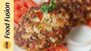 Chicken Chapli Kabab Recipe By Food Fusion [upl. by Naahsar]