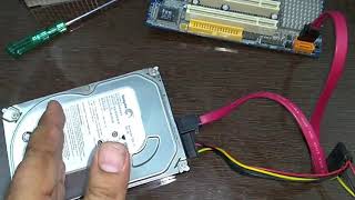 How to connect SATA Harddisk to Computer Motherboard or Power SMPS [upl. by Wright]