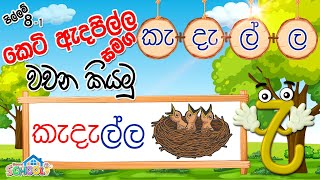 Pillam  Keti Adapilla  කෙටි ඇදපිල්ල සමග වචන කියමු  පිල්ලම් පාඩම 81 [upl. by Dyanna]