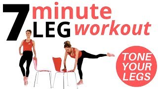 7 MINUTE WORKOUT  LEG WORKOUT AT HOME WITH INNER THIGH AND GLUTE WORKOUT by Lucy WyndhamRead [upl. by Cecil814]