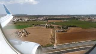 Eurowings A320 Take Off Hannover Airport and Landing at windy Palma de Mallorca [upl. by Biegel]