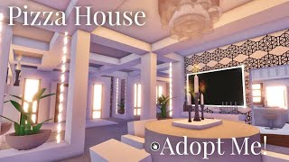 Beige Neon Aesthetic Pizza House  Adopt Me Full Speed Build and Tour [upl. by Oirramaj797]