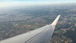 Landing at Paris Charles de Gaulle CDG Airport with city views Flybe 3121 [upl. by Crispin]