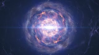 Neutron star merger animation ending with kilonova explosion [upl. by Ettennod]