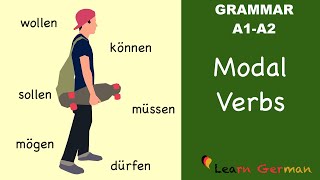 Learn German  German Grammar  Modalverben  Modal verbs  A1 [upl. by Gatian]