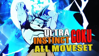 DBFZ All Ultra Instinct Goku Moveset [upl. by Bennion]