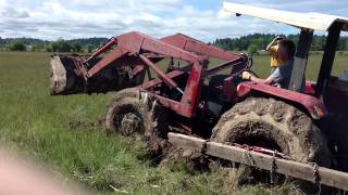 Tractor stuck in mud solution [upl. by Meekyh864]