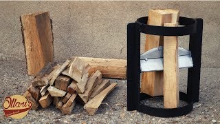 Making a Simple Kindling Splitter from Scrap Materials  Beginner Welding Project [upl. by Lorelle311]