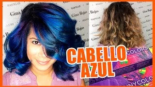 CABELLO AZUL FANTASÍA  Blue Hair Fantasy tutorial CabelloFantasia [upl. by Eiser]