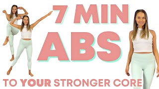 7 Minute Standing Abs Workout  Work your Waist Abs and Core  No Repeats amp No Equipment [upl. by Parsaye]