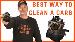 EASIEST WAY To Clean a Plastic Briggs Carburetor [upl. by Yesoj]