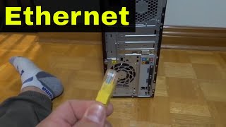 How To Connect Ethernet To A Computer For The InternetTutorial [upl. by Enial]