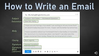 How to Write an Email [upl. by Iblok]