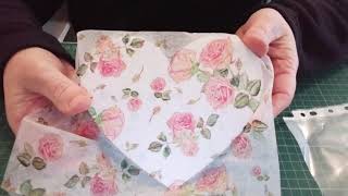 How to Decoupage A Wooden Heart [upl. by Sclar]