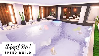 Luxury Apartment Pool  Spa Speed Build 🌊 Roblox Adopt Me [upl. by Kaiser379]