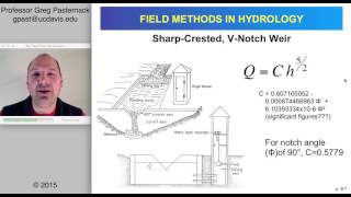 Field Methods in Hydrology Chapter 9 Streamflow Measurement [upl. by Ruby]