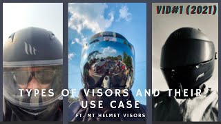 Types of Visors and their Use Case ft MT Helmet Visors [upl. by Kind]