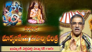 Sampoorna Markandeya Maharshi Charitra  Markandeya Puranam Telugu  By Vaddiparti Padmakar Garu [upl. by Gavrielle966]