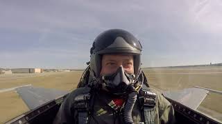 Unrestricted Climb Takeoff in F16 Fighter Jet [upl. by Atikel475]