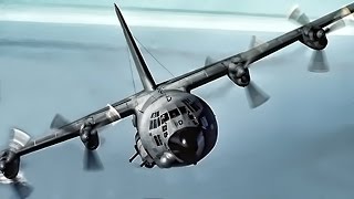 AC130H Spectre Gunship • Airstrike On Insurgents [upl. by Wehttan]