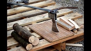 DIY  How To Make A Firewood Splitter Kindling [upl. by Linnet720]