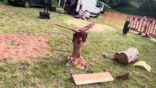 A fabulous range of wooden sculpture at Caerleon festival 2024 [upl. by Ainahtan195]