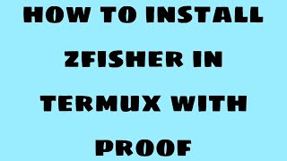 How To Install Zphisher In Termux  with proof [upl. by Ymmaj]