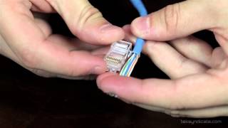 How To Make RJ45 Network Patch Cables  Cat 5E and Cat 6 [upl. by Iny84]