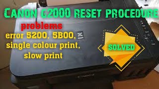 canon g2000 reset error 5200 5B00  canon g2000 6 blink 7 blink solution [upl. by Lanti518]