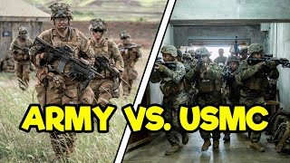 ARMY INFANTRY VS MARINE INFANTRY [upl. by Zachar881]