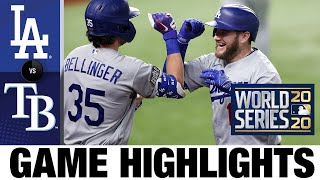 Joc Pederson Max Muncy homer in World Series Game 5 win  DodgersRays Game 5 Highlights 102520 [upl. by Noived]