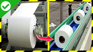 Como se HACE el PAPEL HIGIÉNICO🧻MILLONES de ROLLOS de PAPEL HIGIÉNICO  Fabricando Papel higiénico [upl. by Seabrook252]