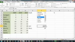 Excel  Formulare mit Listenfeldern [upl. by Ava]