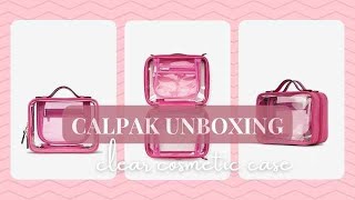 CALPAK Clear Cosmetic Case Unboxing [upl. by Gina350]