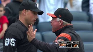 BALNYY Showalter gets tossed after balk call in 9th [upl. by Lewison]